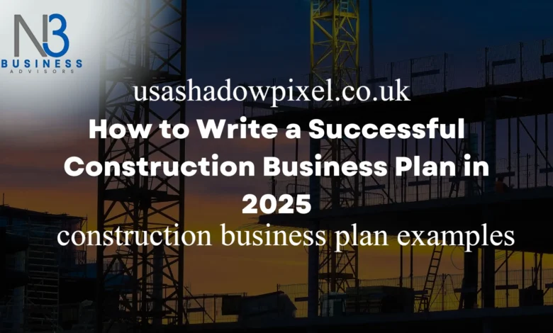 construction business plan examples