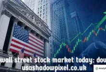 wall street stock market today: dow